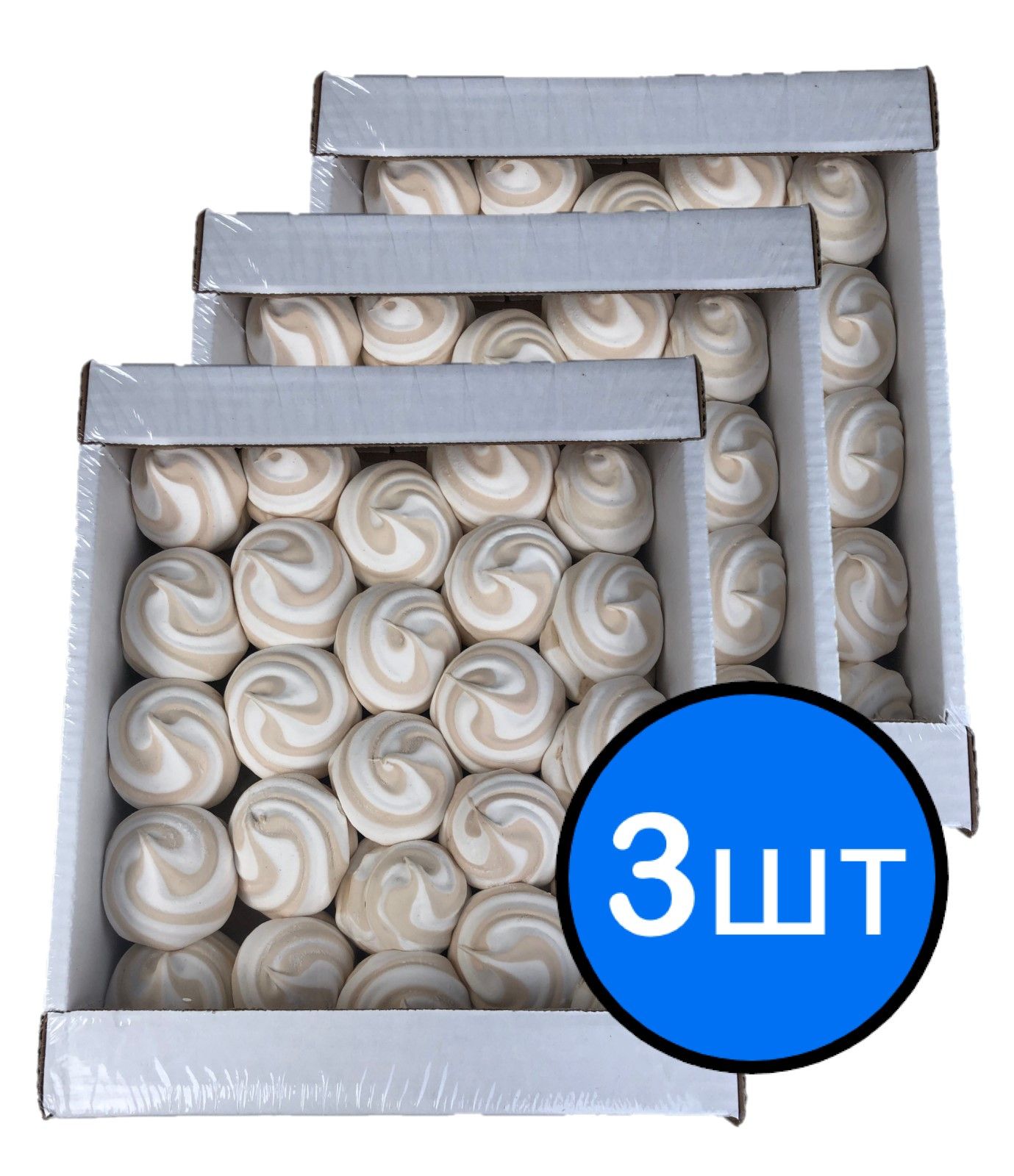 

Зефир кофе/сливки "Зефиркино счастье" КФ КРОНШТАДТСКАЯ, (1кг) х 3шт