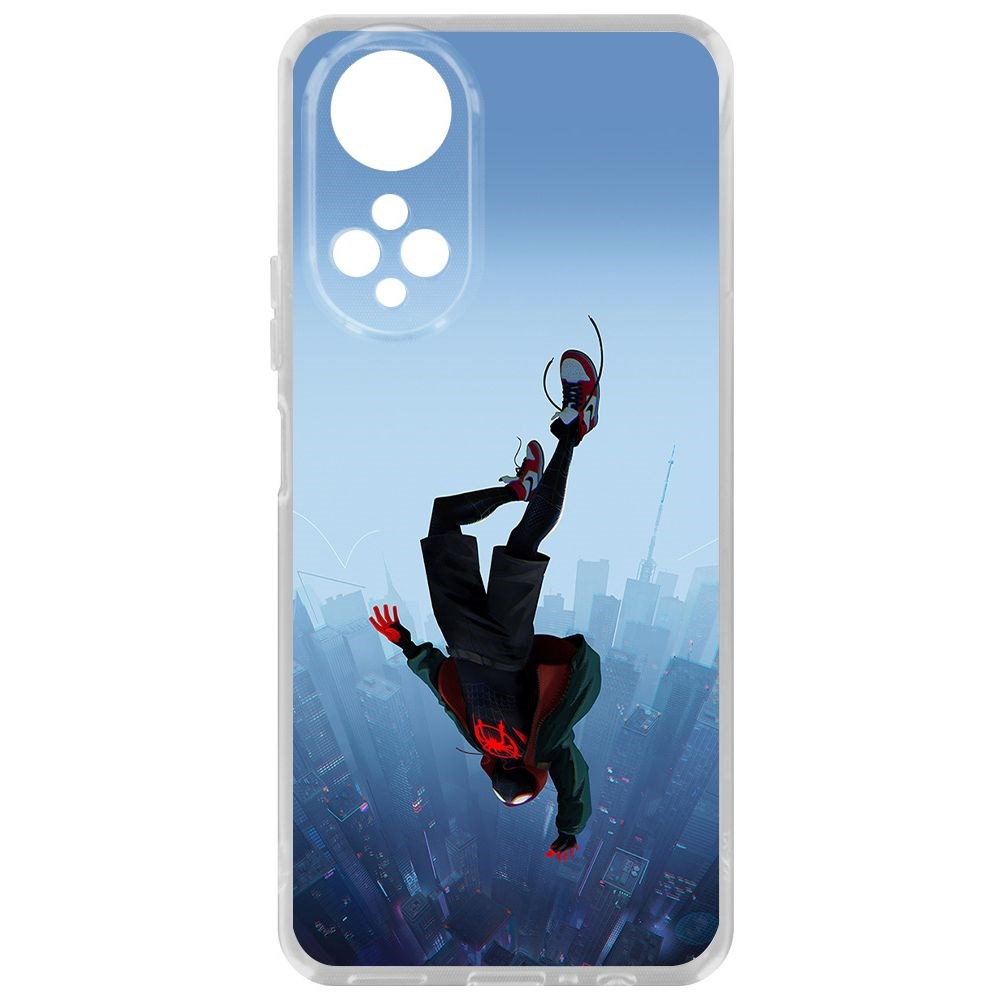 

Чехол-накладка Krutoff Clear Case Человек-Паук, Майлз Моралес для Honor X7, Прозрачный