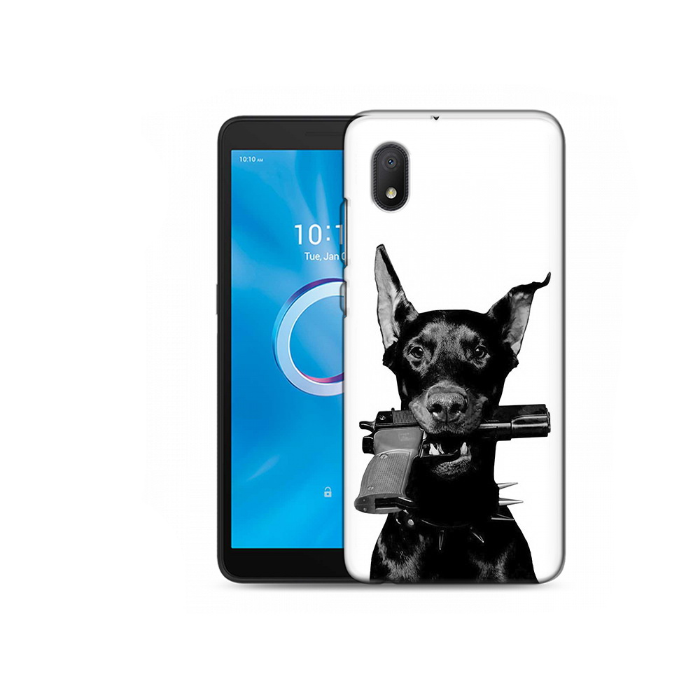 

Чехол MyPads Tocco для Alcatel 1B 5002H доберман с пистолетом (PT227135.663.331), Tocco