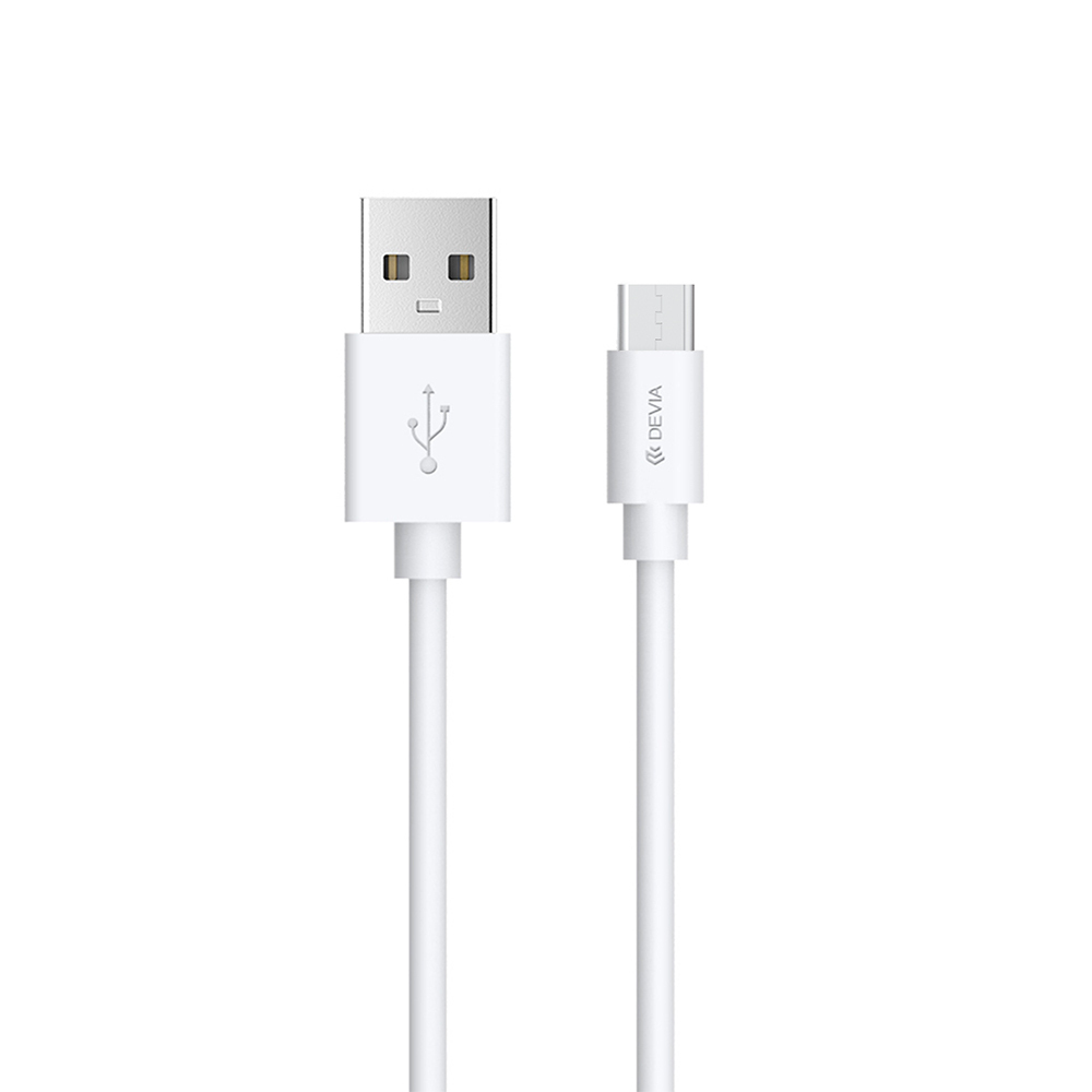 фото Кабель devia kintone cable for micro usb v2 (5v 2.1a. 1m) - white