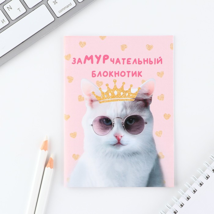

Блокнот А6, 12 листов, в клетку «Кот»