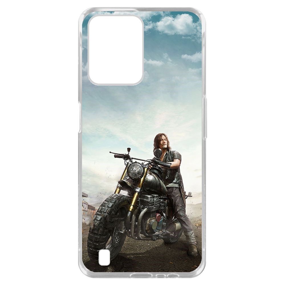 

Чехол-накладка Krutoff Clear Case Ходячие мертвецы, Дэрил для Realme C31, Прозрачный