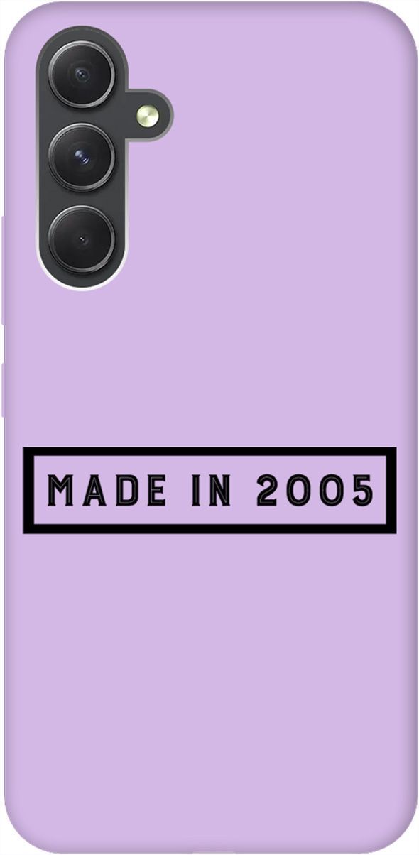 

Чехол на Samsung Galaxy A54 5G с принтом "2005" сиреневый, Фиолетовый;черный, 158788