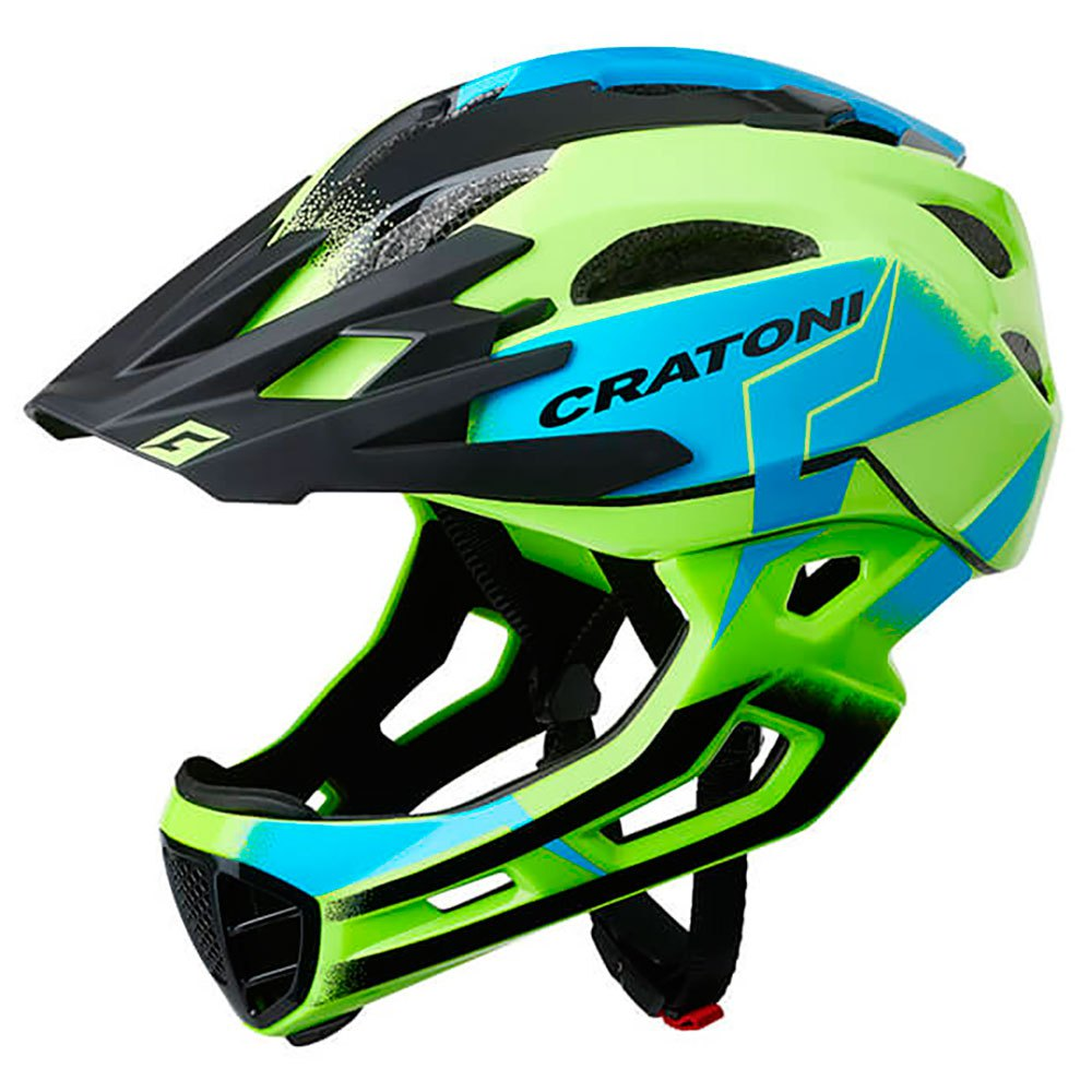 Детский велосипедный шлем Cratoni C-Maniac Pro зеленый/синий