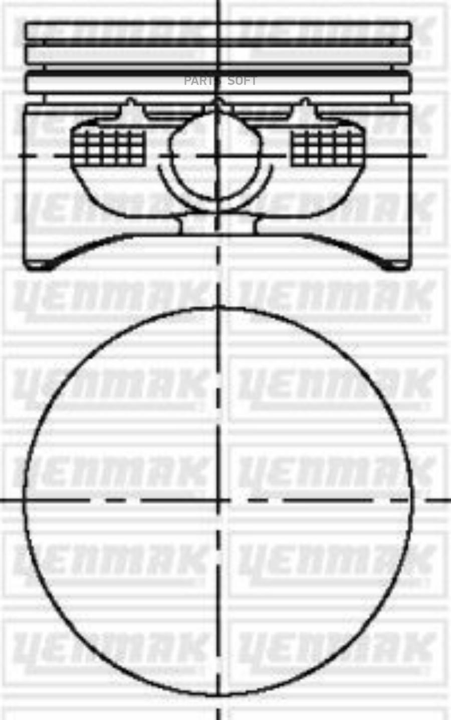 

YENMAK 31-04215-000 Поршень ДВС замена на 4215.008