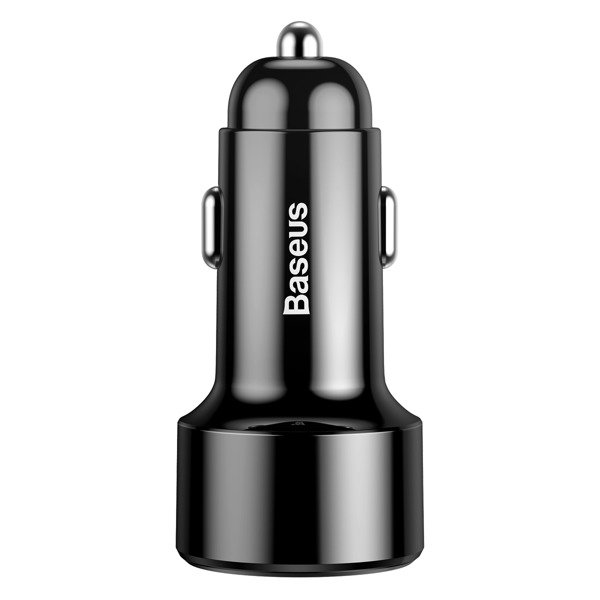 Переходник АЗУ Baseus на 2 USB 6A CCMLC20A-01 черный