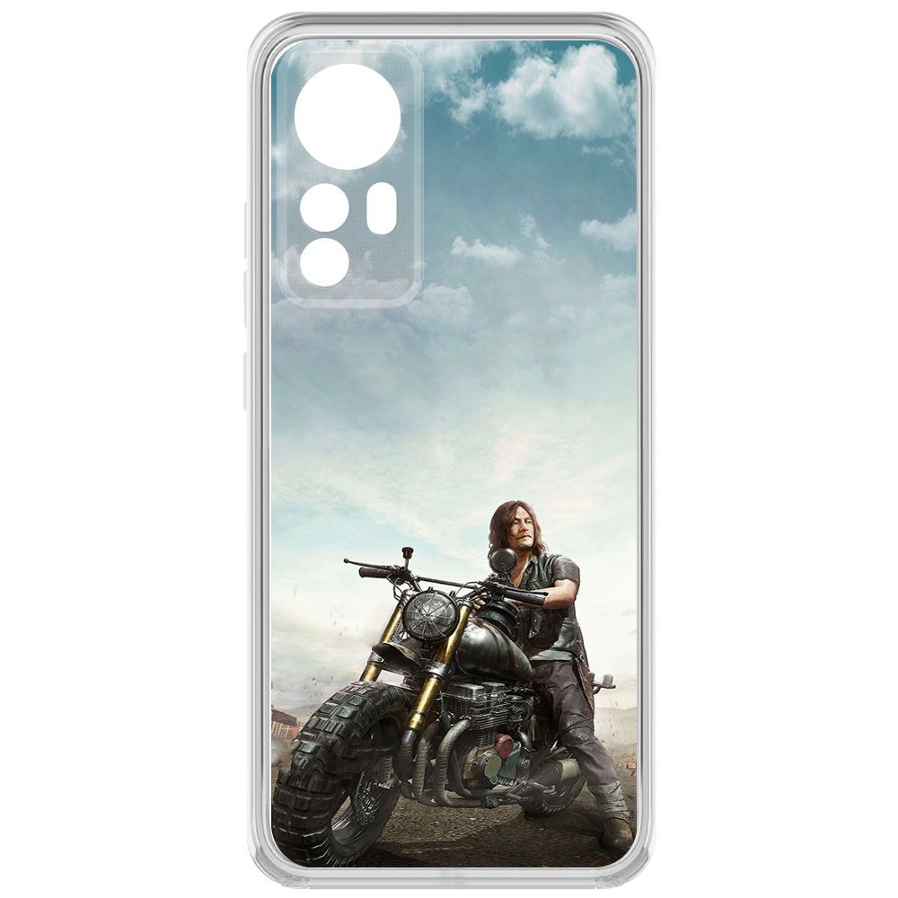 

Чехол-накладка Krutoff Clear Case Ходячие мертвецы, Дэрил для Xiaomi 12, Прозрачный