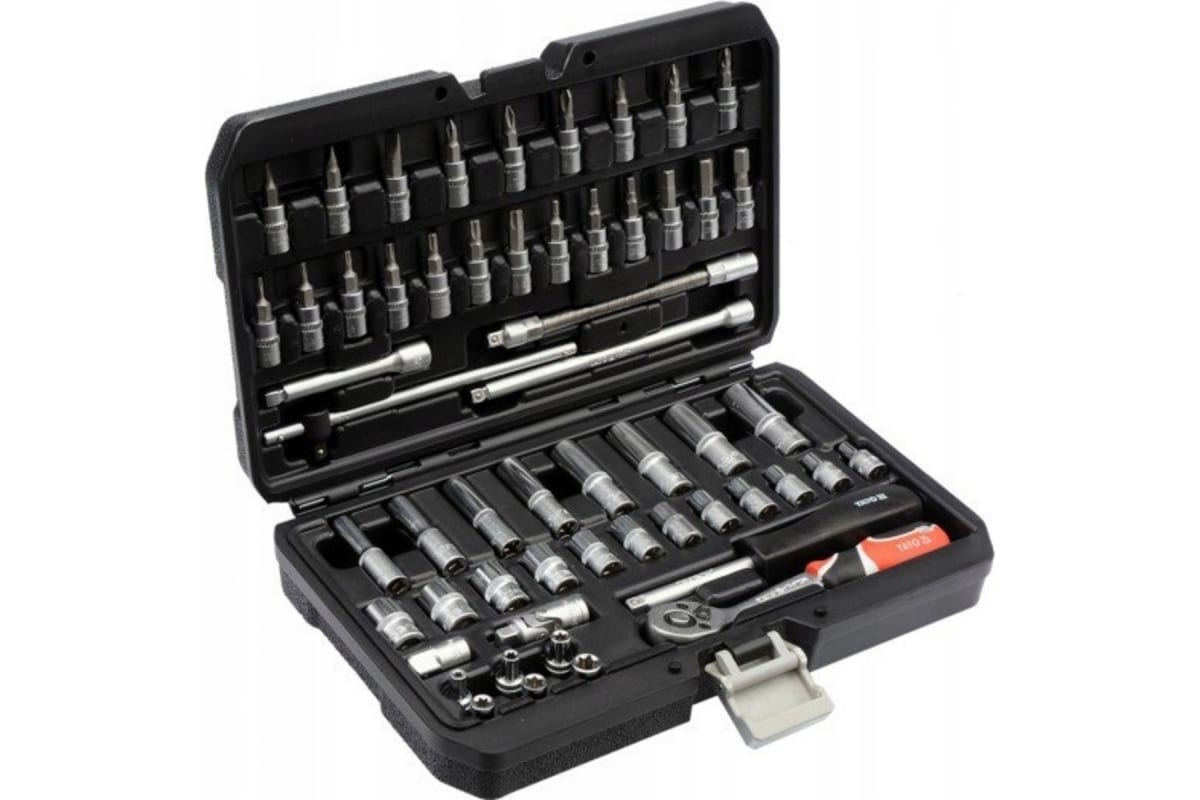 

YATO Набор инструментов 56 пр: 1/4 inch, 6 гр 1шт