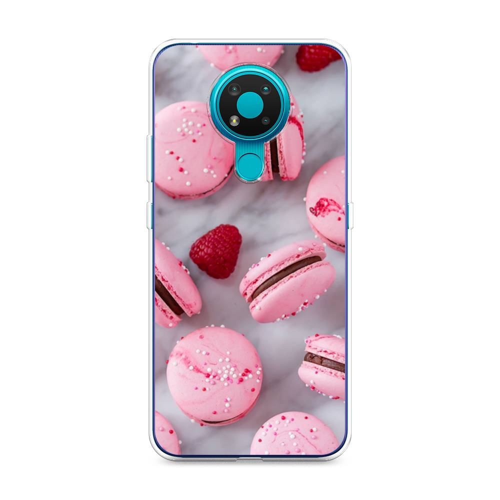 

Чехол Awog на Nokia 3.4 / Нокиа 3.4 "Макарони с малиной", Серый;розовый, 123750-10
