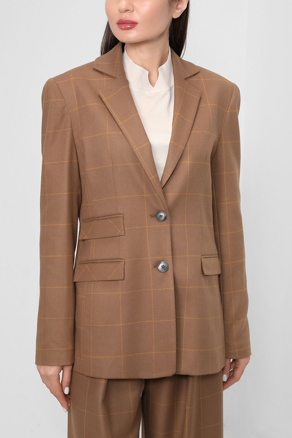 Пиджак женский CVA22131GC коричневый 42 Silvian Heach. Цвет: коричневый