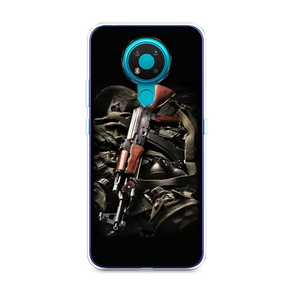 

Чехол Awog на Nokia 3.4 / Нокиа 3.4 "Автомат", Черный;коричневый;серый, 123750-5