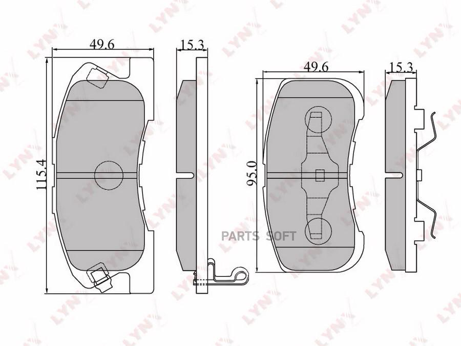 

Колодки пер.DAIHATSU Sirion =>05/Storia 98-04/Mira/Move 94=>/Opti 98-00