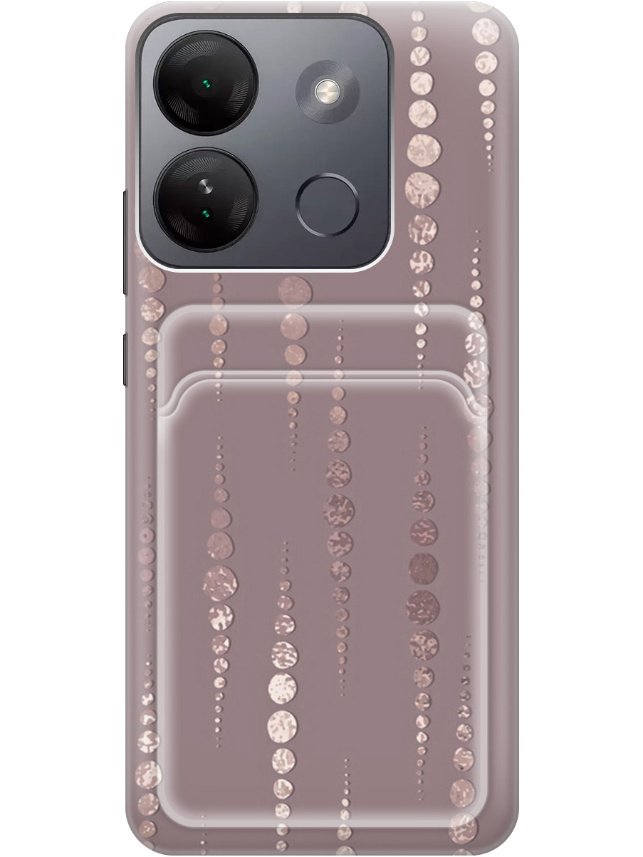 

Силиконовый чехол на Infinix Smart 7 HD с рисунком "Монеты в розовых песках", Белый;розовый, 20011992