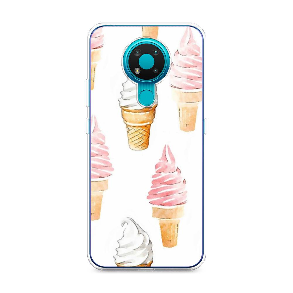 

Чехол Awog на Nokia 3.4 / Нокиа 3.4 "Нарисованное мороженое", Белый;розовый, 123750-10