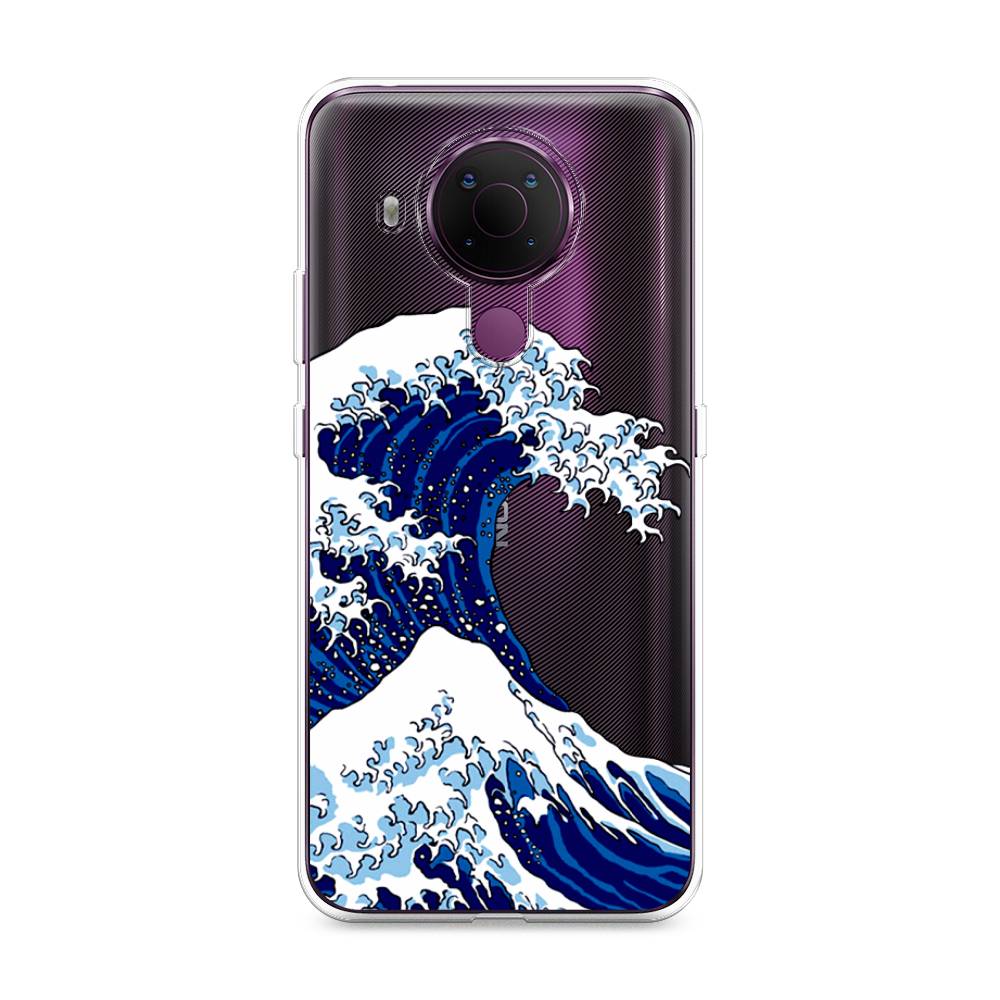 фото Чехол awog "волна в канагаве" для nokia 5.4