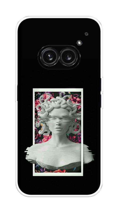 

Чехол на Nothing Phone 2a "Web Punk Медуза Горгона", Черный;серый, 3300350-1