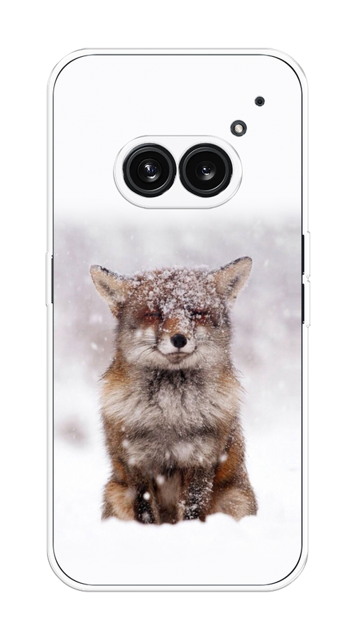 

Чехол на Nothing Phone 2a "Зимняя лиса", Белый;серый;коричневый, 3300350-1