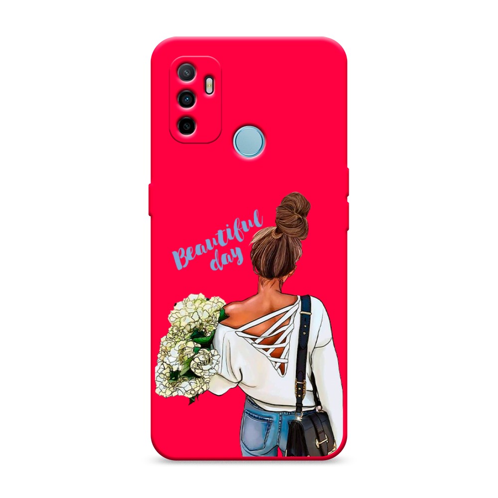 

Матовый силиконовый чехол "Beautiful day vector" на Oppo A53