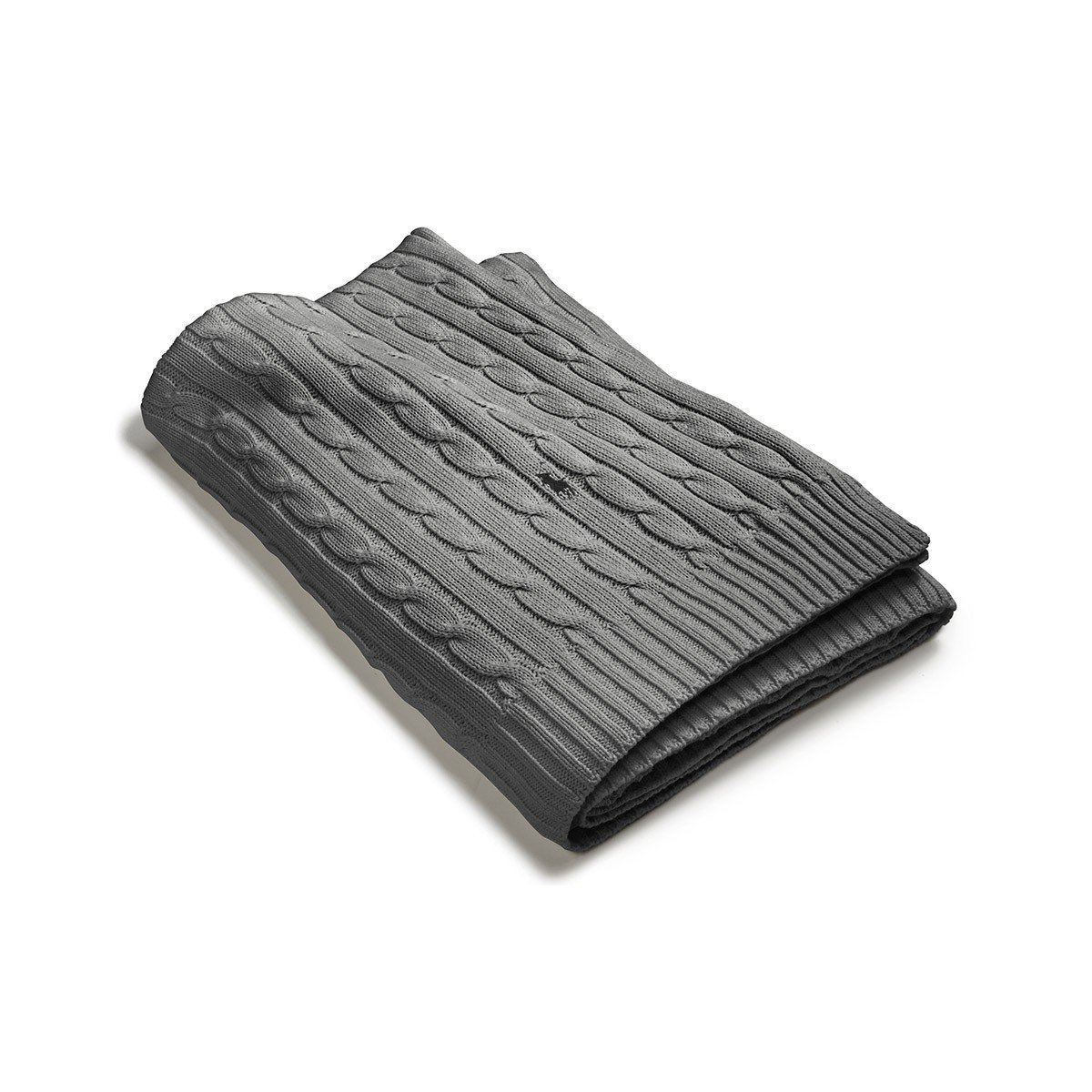 

Плед Ralph Lauren Cable Cotton Charcoal 127x177 см