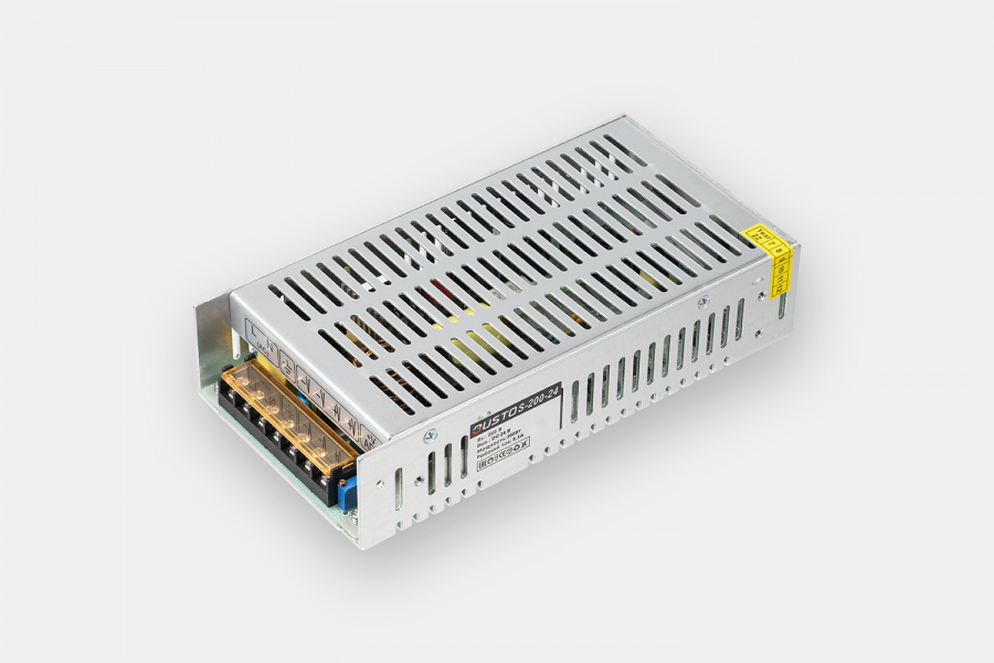 

Источник питания BUSTO S-200-24 IP20 металл, Серый, S-200-24