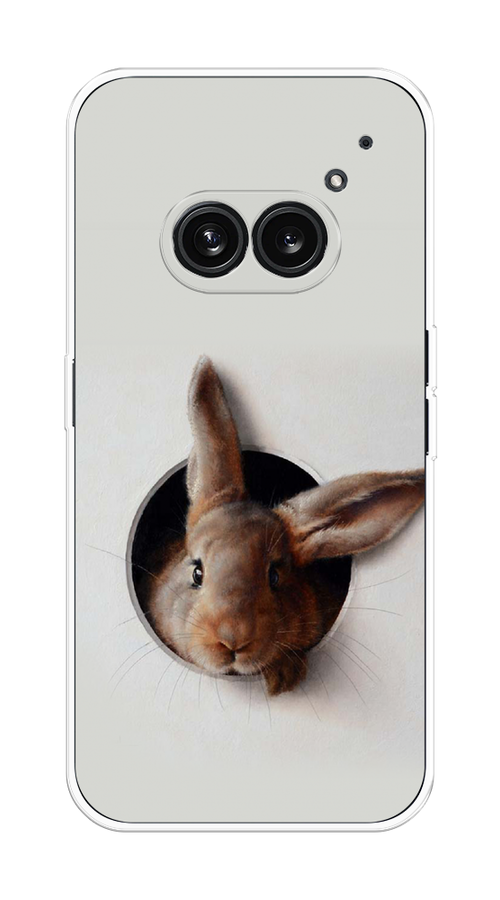

Чехол на Nothing Phone 2a "Любопытный кролик", Серый;коричневый, 3300350-1