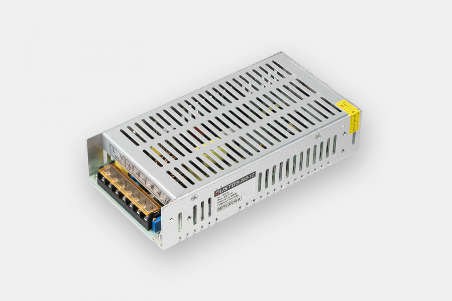 

Источник питания BUSTO S-200-12 IP20 металл, Серый, S-200-12