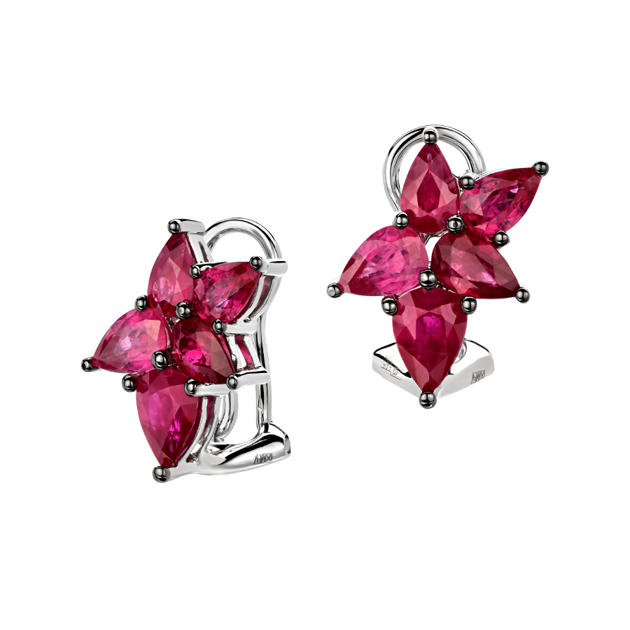 

Серьги из белого золота с рубином Эстет 01С5213428-3, 01С5213428-3