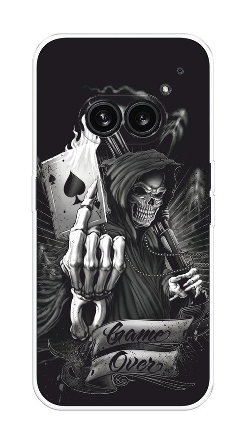

Чехол на Nothing Phone 2a "Игра закончена", Черный;серый, 3300350-1