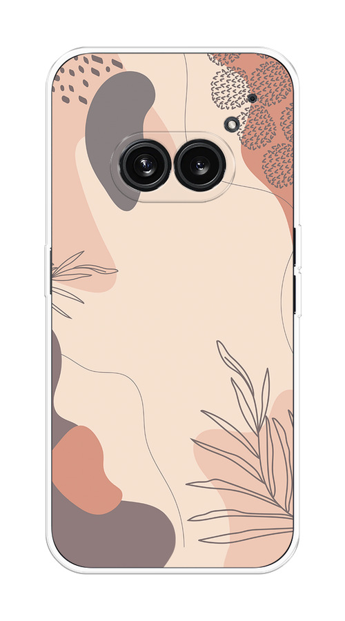 

Чехол на Nothing Phone 2a "Нюдовые тона", Коричневый;серый, 3300350-1