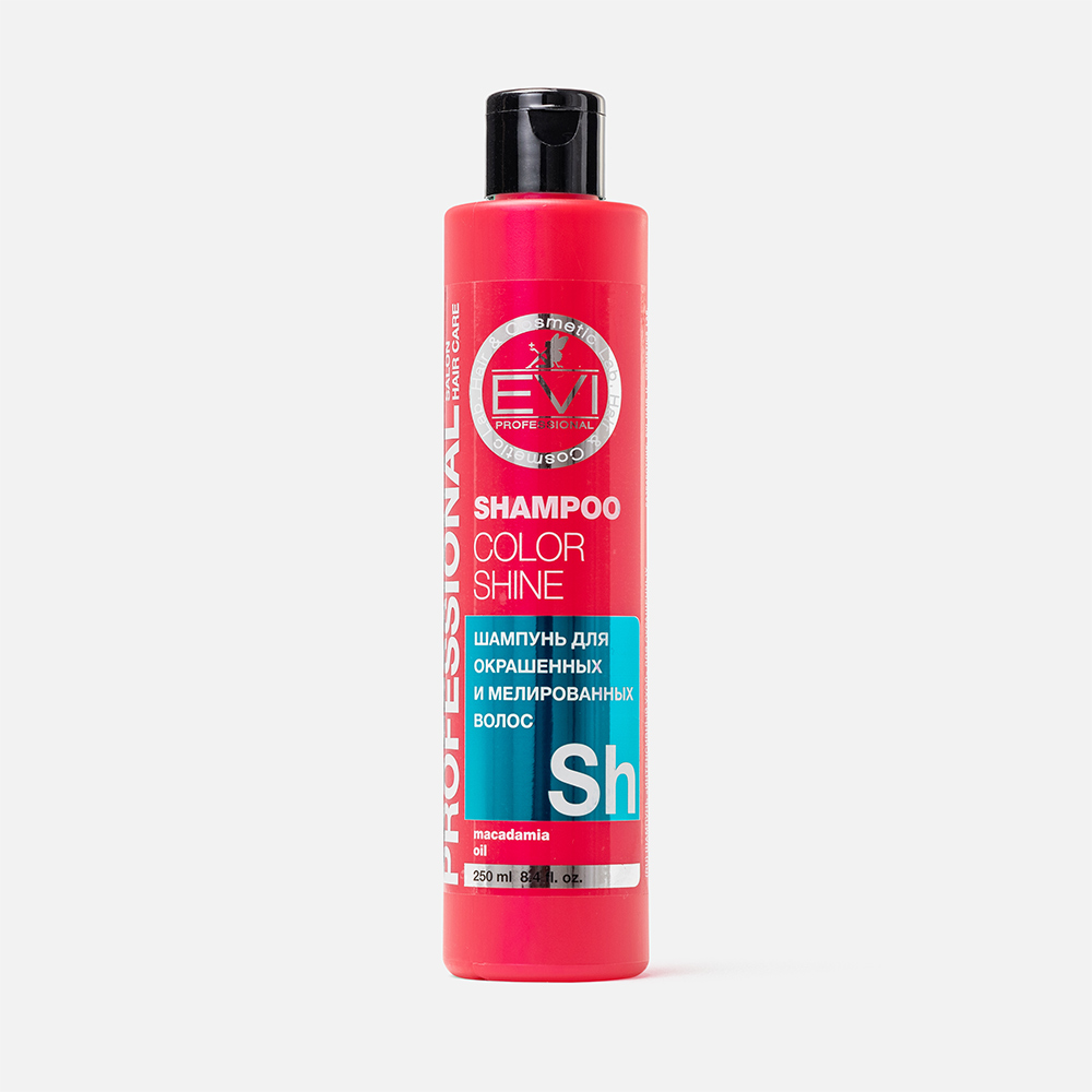 Шампунь Evi Professional Интенсивный уход для окрашенных волос, с маслом макадамии, 250 мл