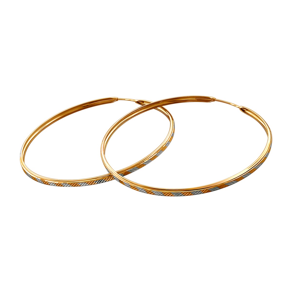 

Серьги конго из серебра Эстет С34С7514-70-3-RdR, С34С7514-70-3-RdR