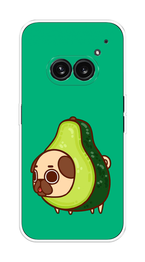 

Чехол на Nothing Phone 2a "Мопс авокадик", Зеленый, 3300350-1