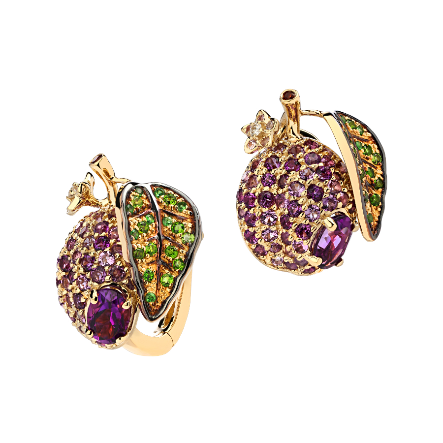 

Серьги из желтого золота с бриллиантом Эстет 01С6313479-8, 01С6313479-8