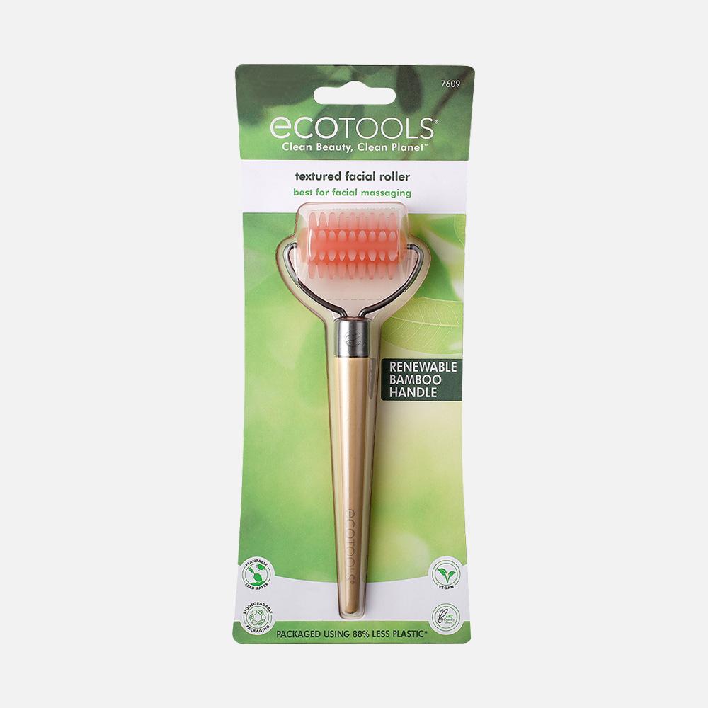 

Роллер для массажа лица EcoTools Textured Face Roller, 1 шт., Бежевый;розовый