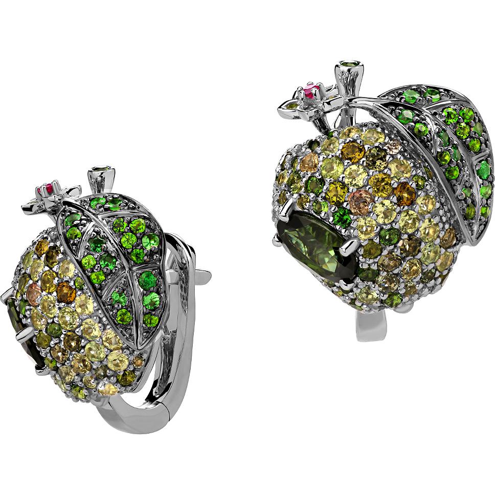 

Серьги из белого золота с бриллиантом Эстет 01С6213481-5, 01С6213481-5