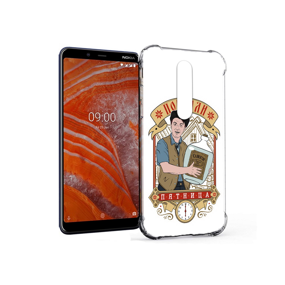 

Чехол MyPads Tocco для Nokia 3.1 Plus Погнали пятница (PT121397.96.137), Прозрачный, Tocco