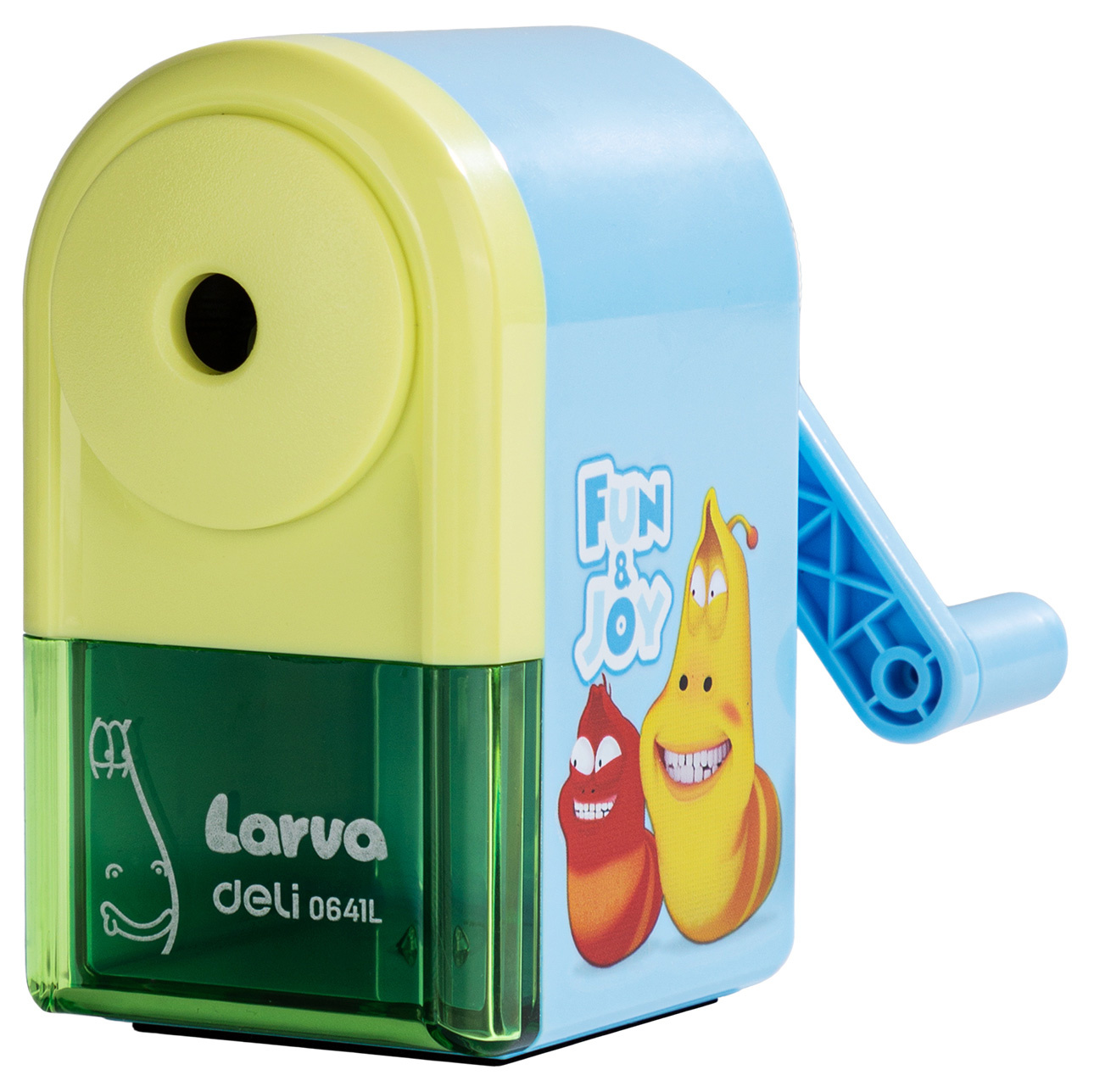 

Точилка механическая Deli E0641L Larva 1 отверстие пластик ассорти, Разноцветный