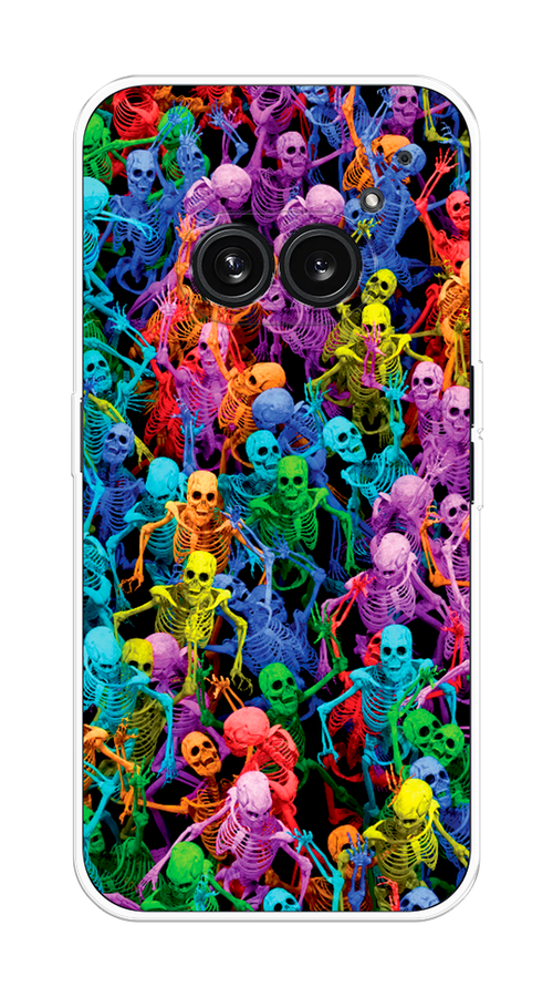 

Чехол на Nothing Phone 2a "Вечеринка скелетов", Фиолетовый;желтый;оранжевый, 3300350-1