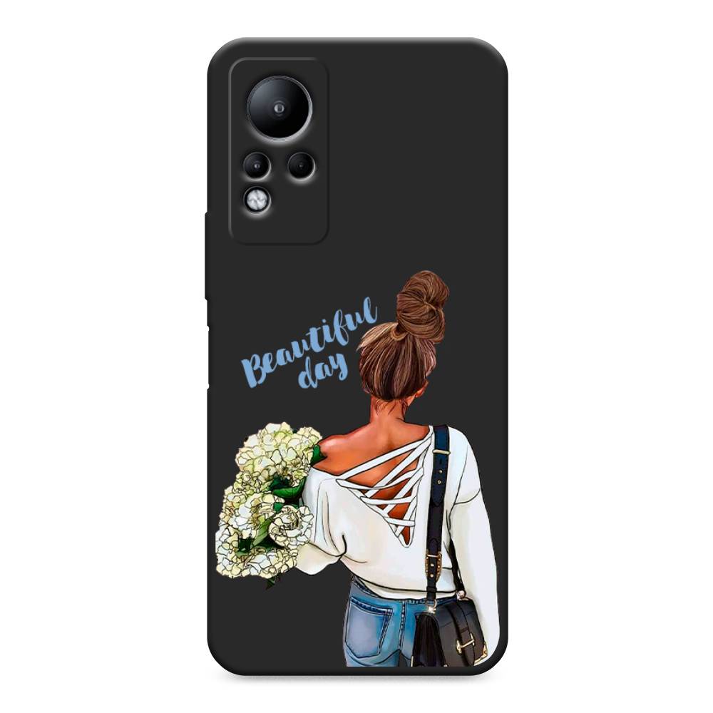 фото Матовый силиконовый чехол "beautiful day vector" на infinix note 11 awog