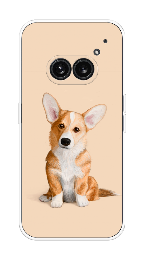 

Чехол на Nothing Phone 2a "Грустный Корги", Коричневый;бежевый, 3300350-1