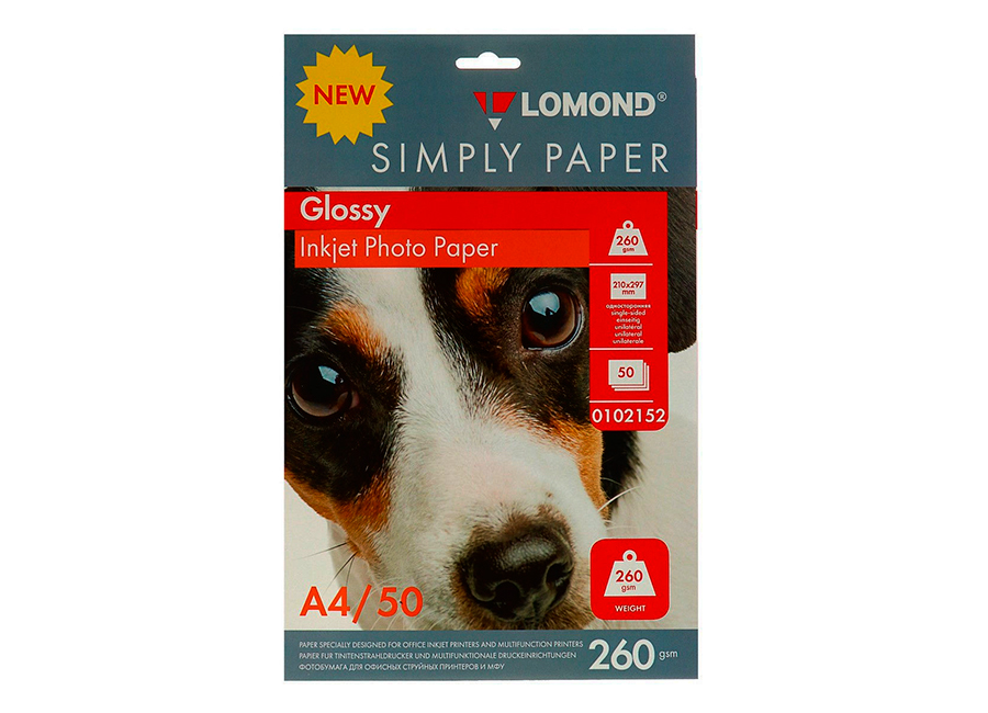 

Lomond Inkjet Photo Paper 0102152, Белый, Inkjet Photo Paper 0102152