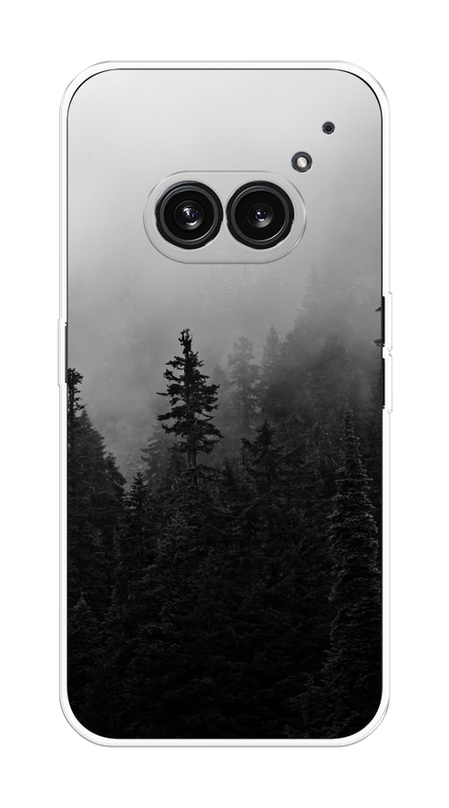

Чехол на Nothing Phone 2a "Туманный лес", Серый;черный, 3300350-1