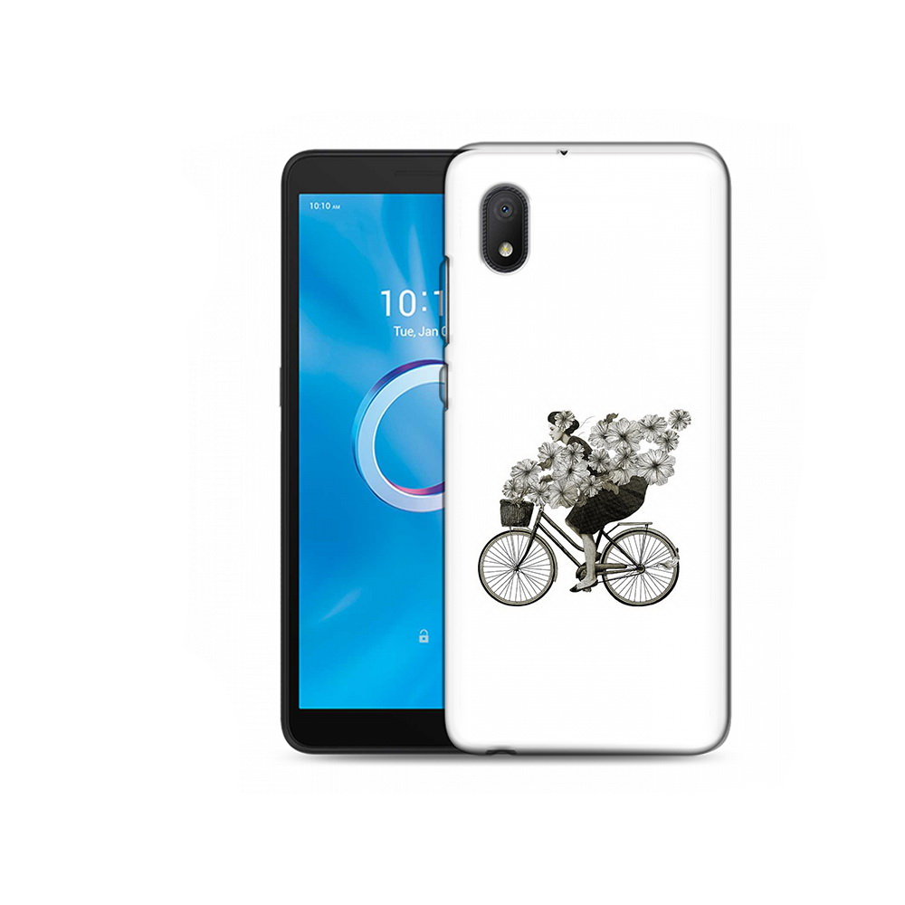 Чехол MyPads Tocco для Alcatel 1B 5002H девушка на велосипеде с цветами (PT227135.663.307)