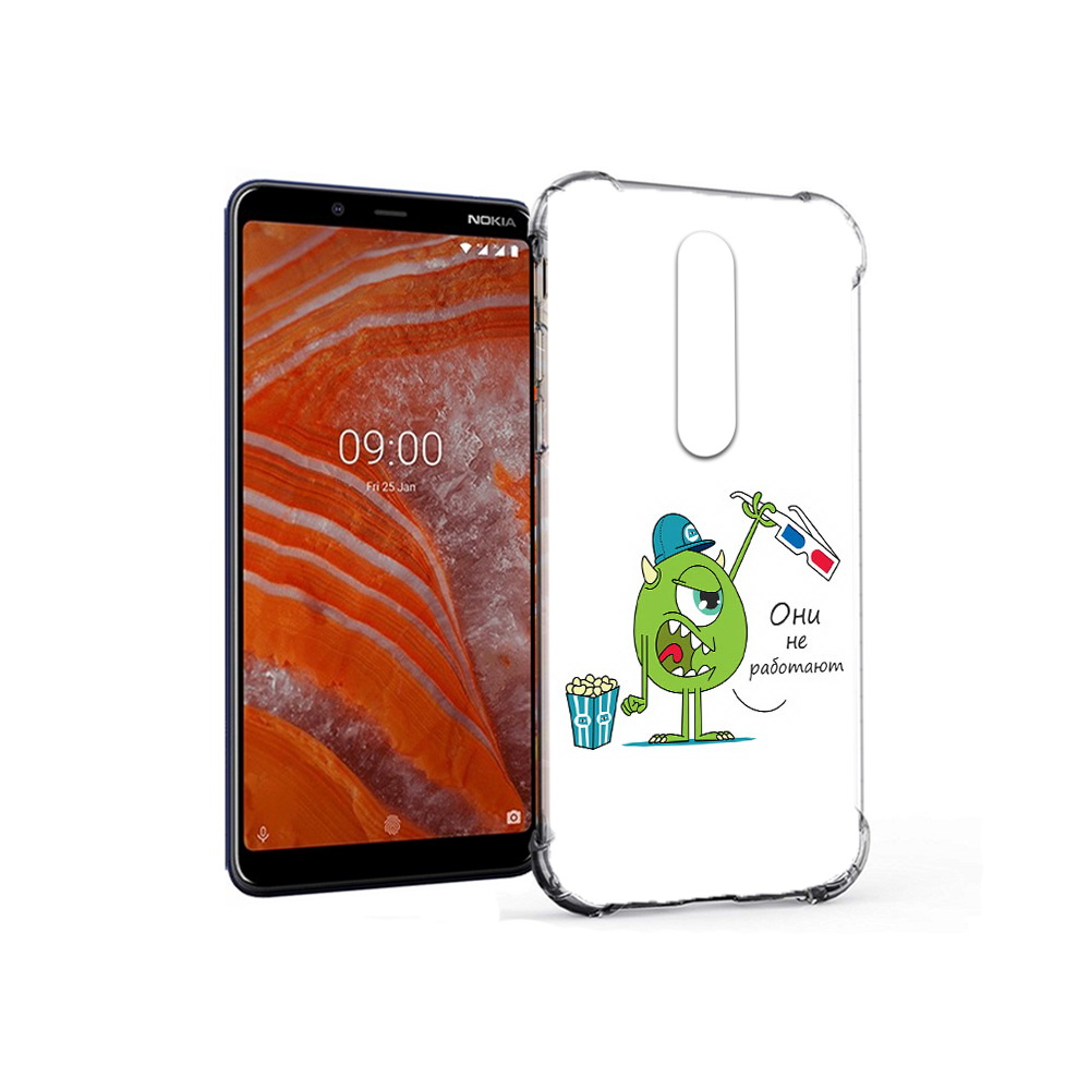 

Чехол MyPads Tocco для Nokia 3.1 Plus Очки не работают (PT121397.96.129), Прозрачный, Tocco