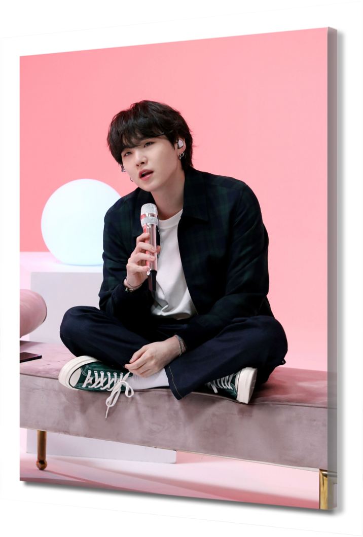 

Картина на холсте Мин Юнги БТС (BTS) PRC-1347 (30x45см). Натуральный холст