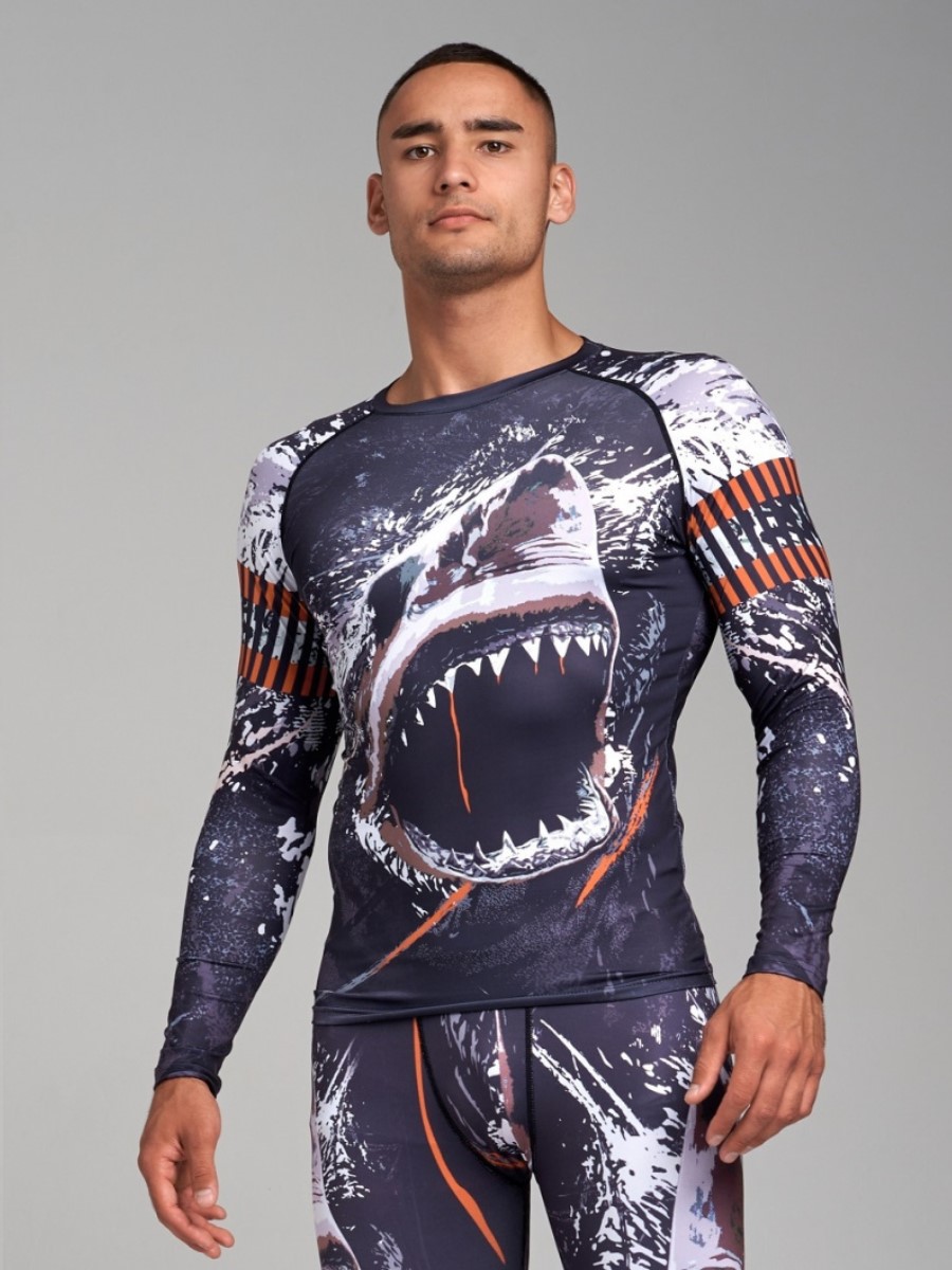 

Рашгард мужской Cody Lundin Shark CL9370 р. L, Серый, Shark