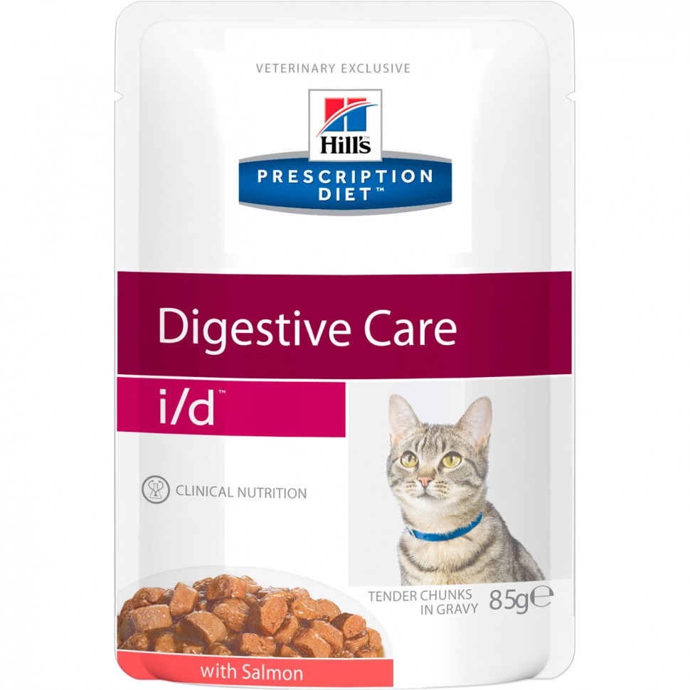 

Влажный корм для кошек Hill's Prescription Diet i/d Digestive Care, лосось 85 г, Prescription Diet Digestive Care