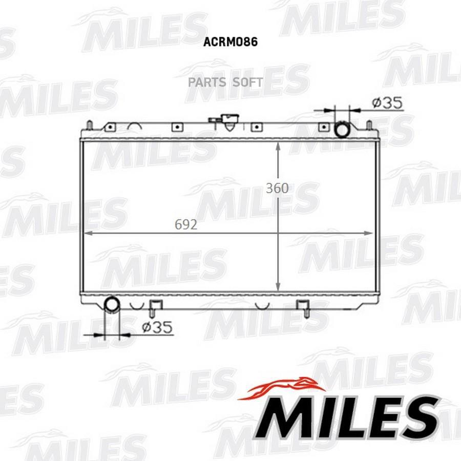 

MILES ACRM086 Радиатор NISSAN PRIMERA 1.6-2.0 96-03