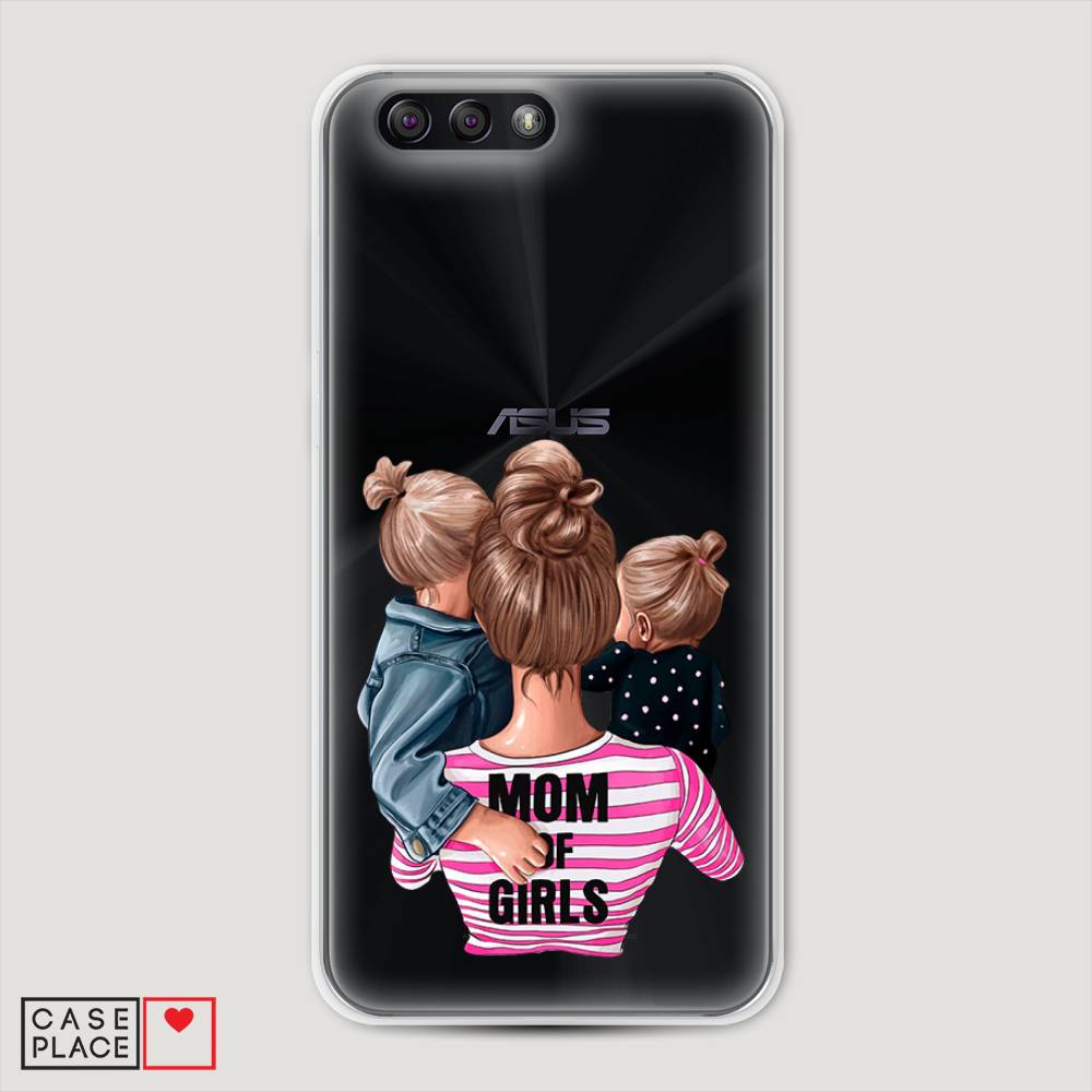 фото Чехол awog "mom of girls" для asus zenfone 4 ze554kl