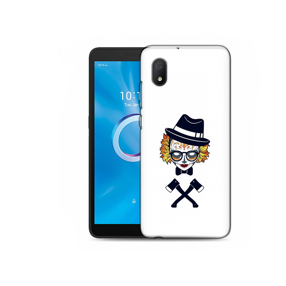 

Чехол MyPads Tocco для Alcatel 1B 5002H девушка в маске с топорами рисунок, Tocco